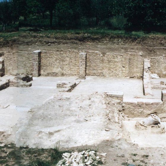 Giano dell'Umbria, Toccioli, Villa di Rufione, scavo anno 2004