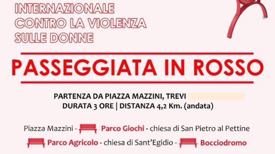 PASSEGGIATA IN ROSSO - 24 NOVEMBRE 2024