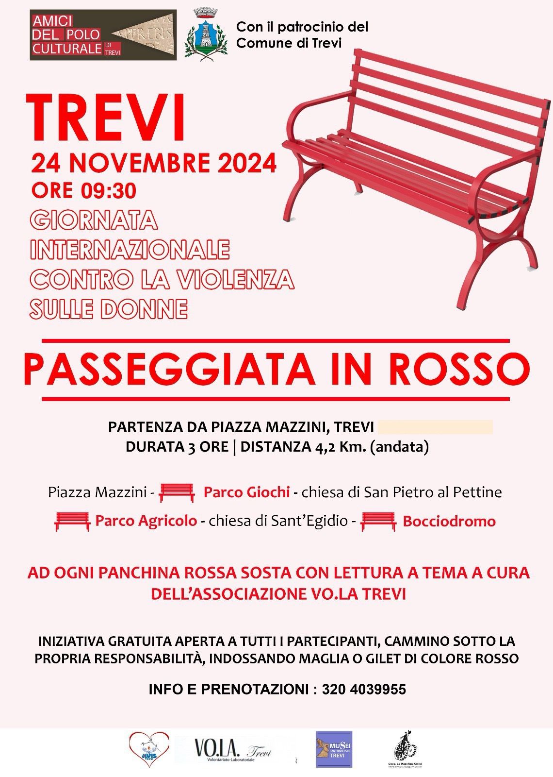 PASSEGGIATA IN ROSSO - 24 NOVEMBRE 2024