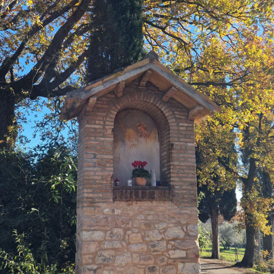 Camminando con MONTAGNEAPERTE: Da fonte Bulgarella (Spello) per il Sentiero dell’Acquedotto Romano e ritorno passando per la Valle del torrente Chiona, edicola votiva di via Sant'Onofrio